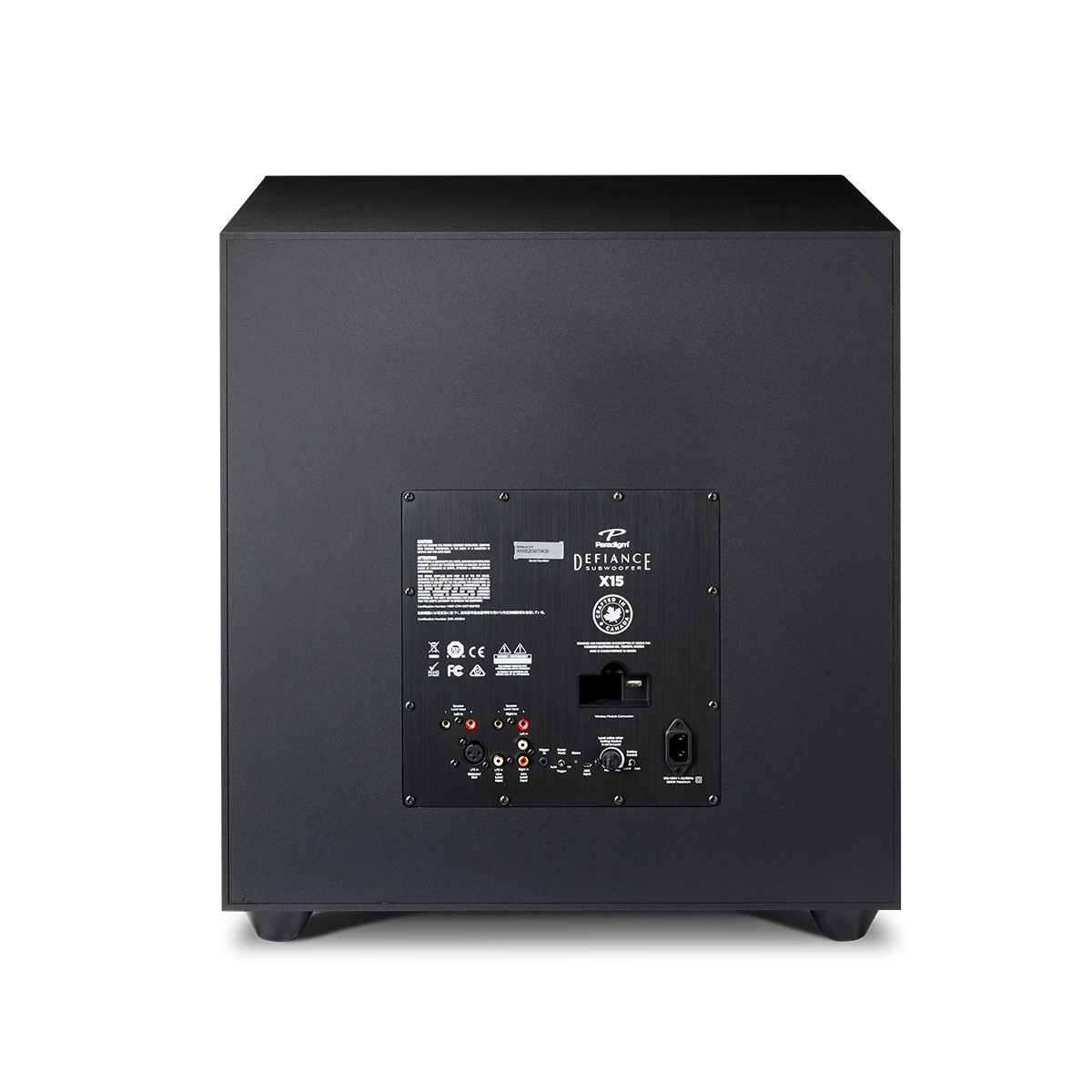 Paradigm 15 Inch Driver 900W RMS  App Control Subwoofer - Defiance X15