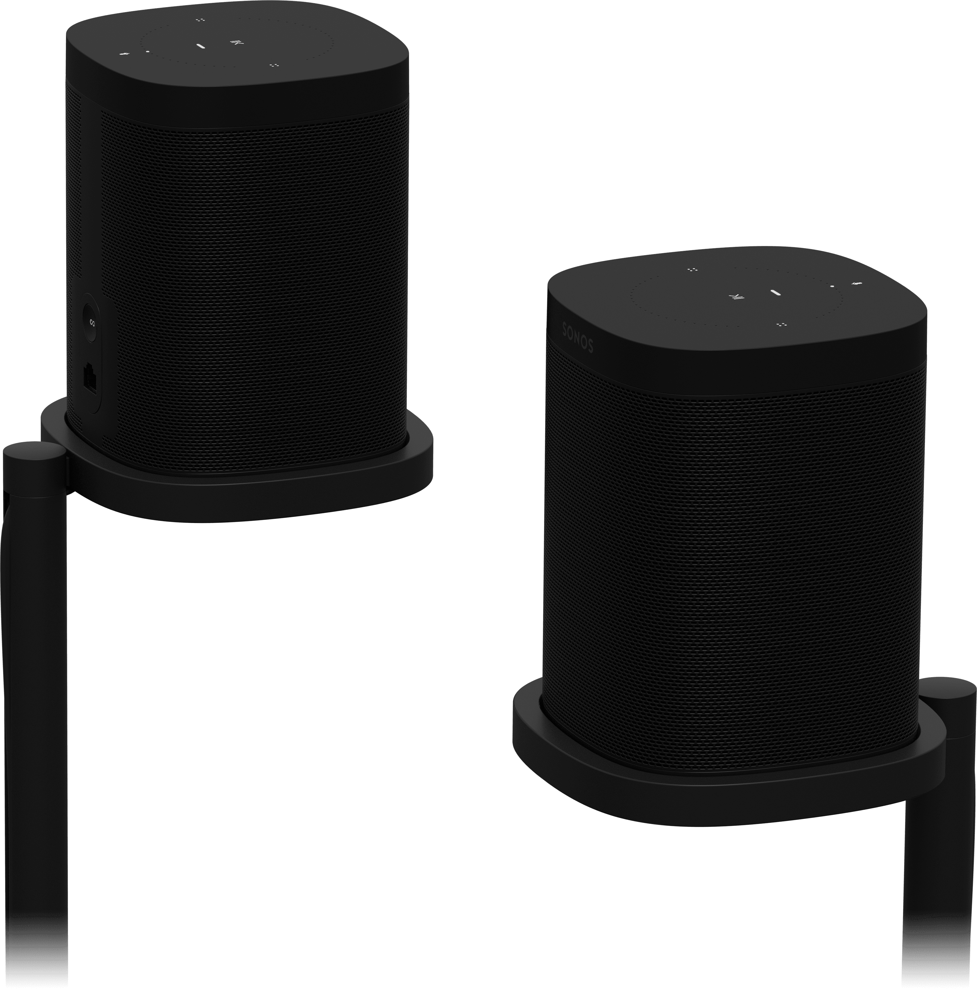 Sonos Speaker Stand Pair for One and One SL in Black - Sonos One Stand (Pair) (B)