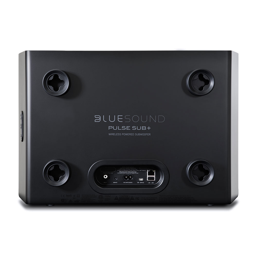Bluesound Wireless Powered Subwoofer In Black Matte - PULSE SUB+ (B)