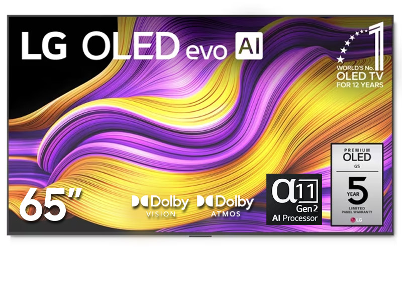 65" LG OLED65G5WUA OLED evo AI G5 4K Smart TV 2025