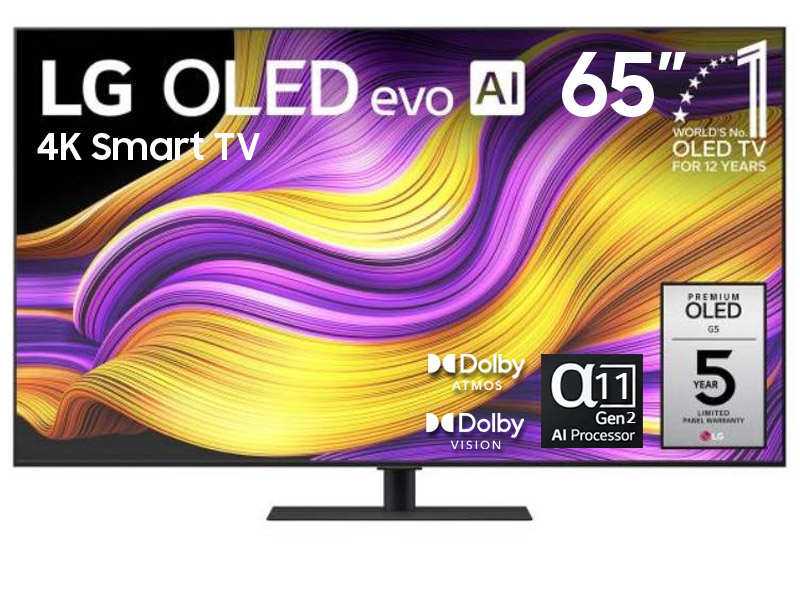 65" LG OLED65G5SUB OLED Evo AI G5 4K Smart TV 2025
