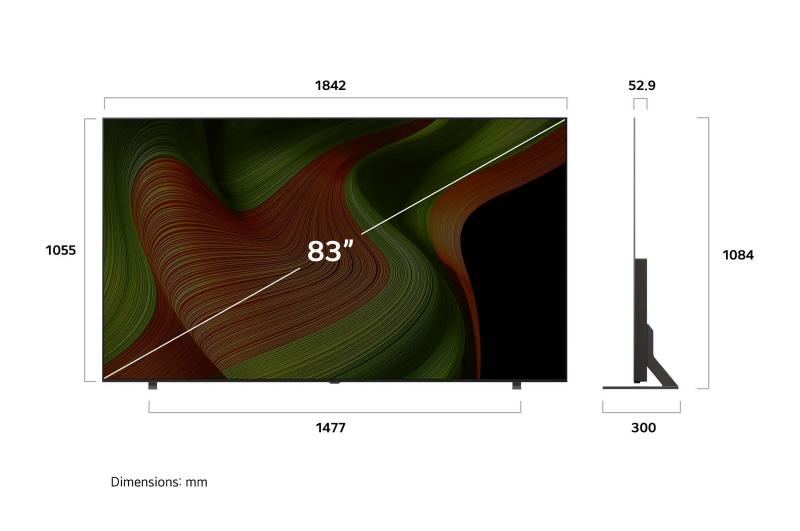 83" LG OLED83B5PUA OLED AI 4K Smart TV 2025