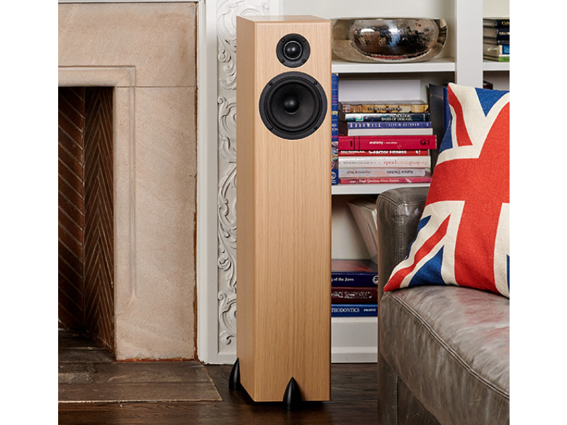 Totem Acoustic Bison 2-Way Tower Speaker in White Oak - BISON TOWER (WO)