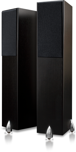Totem Acoustic Floor Standing Speakers With Customized Drivers In Black Ash - Forest (BA)