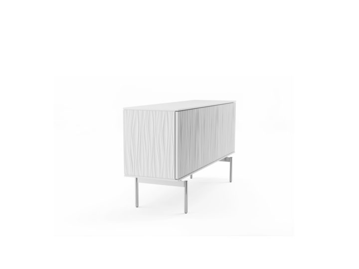 BDI Tanami Modern Storage TV Stand in Smooth Satin White - BDITAN7107SW