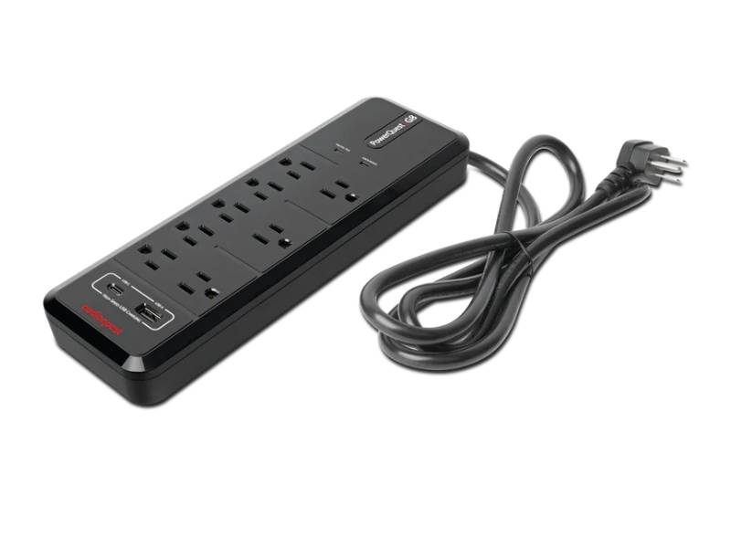 Audioquest 8-Outlet Surge Protector with USB-A & USB-C Charging Ports - PQG8R