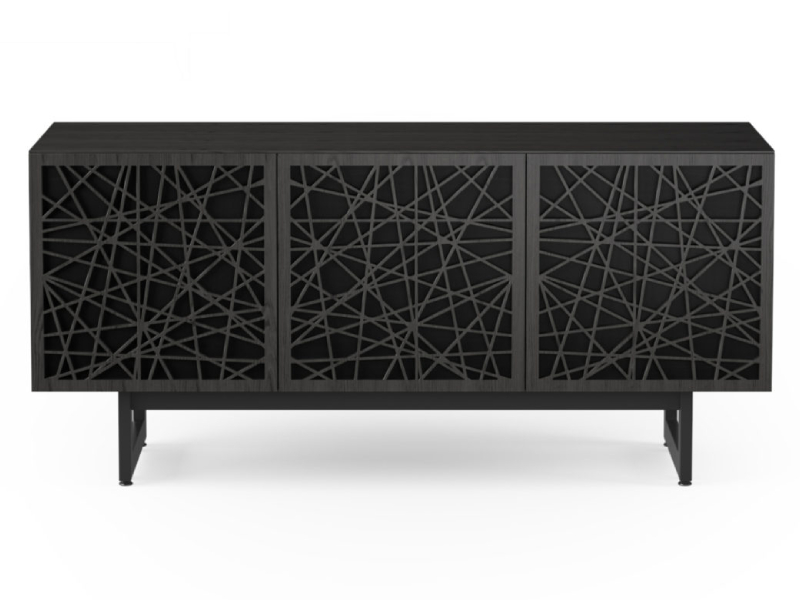 BDI Elements 8777 Media Three Component TV Stand With Rear Access Panels In Ricochet / Charcoal - BDIELEM8777CRL-ME-RI