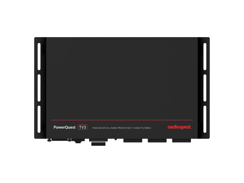 Audioquest 3-Outlet Non-Sacrificial Surge Protector for Wall-Mounted TVs - PowerQuest TV3