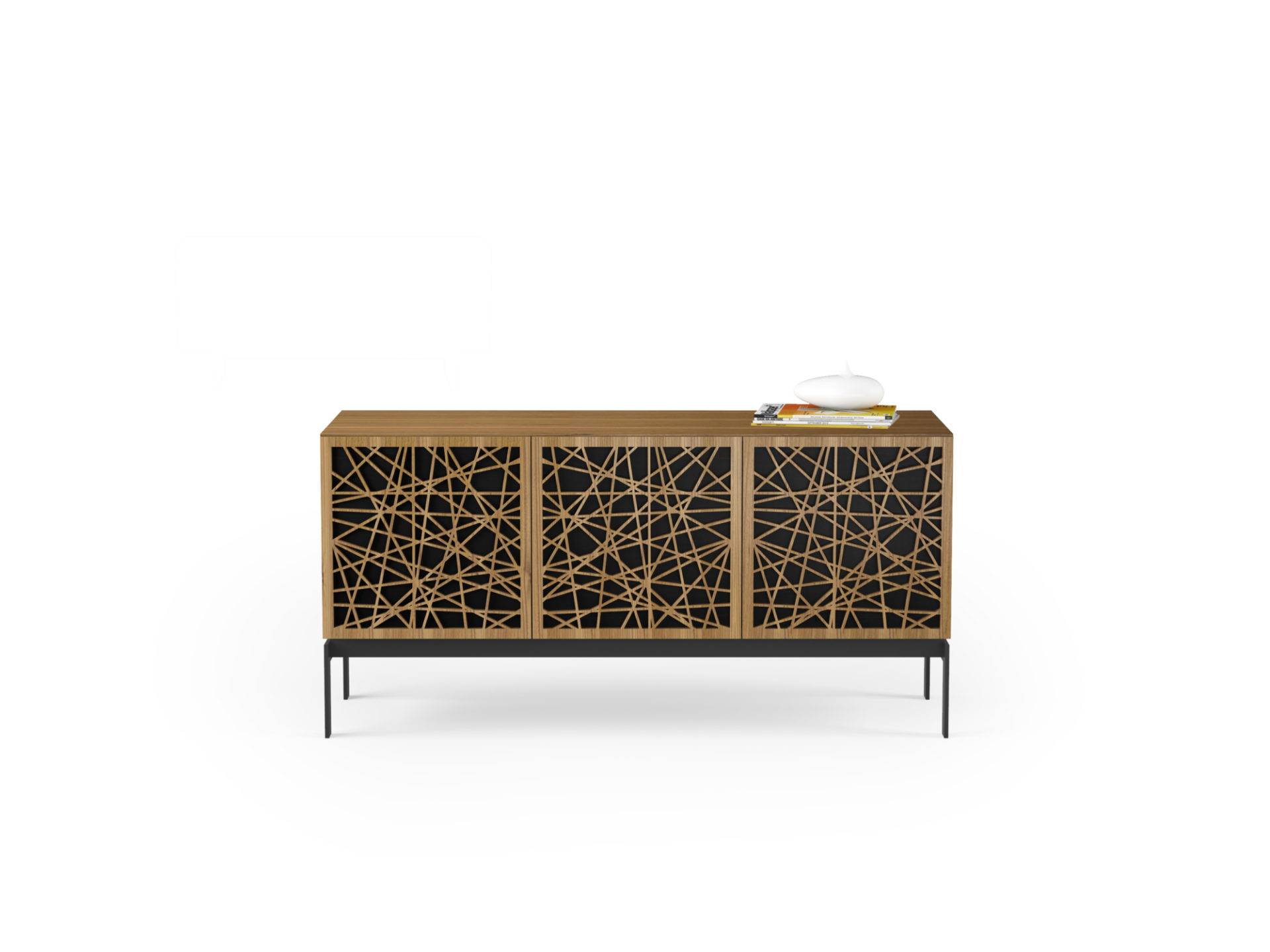 BDI Elements 8777 Console Three Component Storage Cabinet In Ricochet / Walnut - BDIELEM8777NW-CO-RI