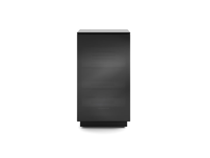 BDI Mirage 8222 Black Glass Stereo Cabinet - BDIMIRA8222SB