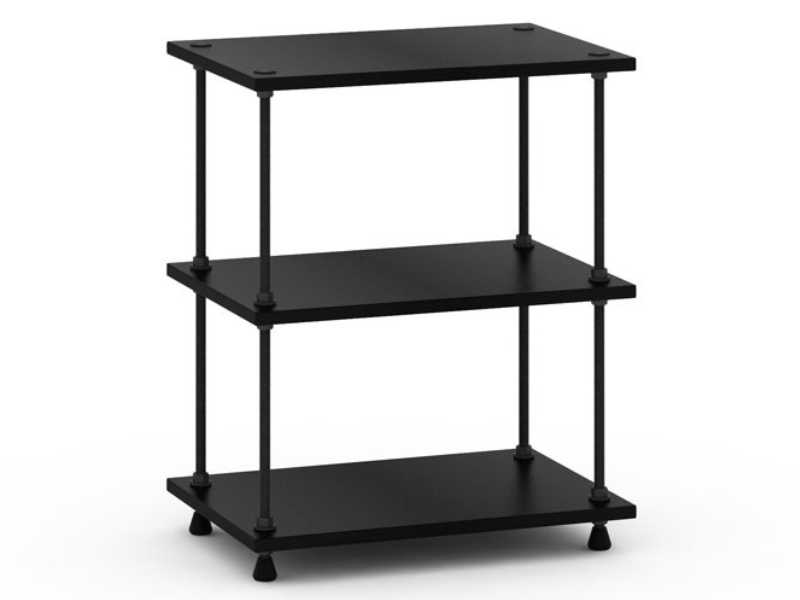 Salamander Designs 28" Archetype System Modular Shelving Audio Stand in Black - A3B