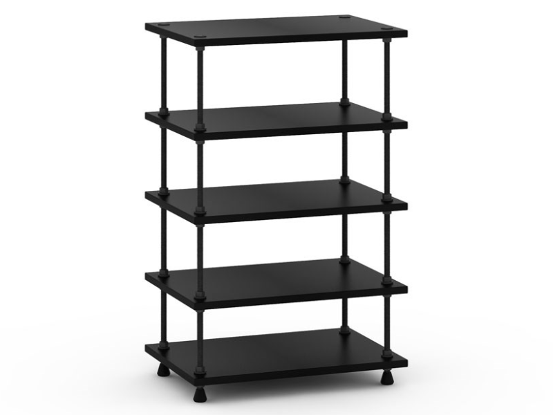 Salamander Designs 36" Archetype System Modular Shelving Audio Stand in Black - A5B