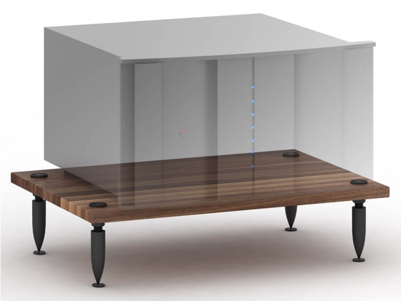 Salamander Designs Archetype System Amplifier Stand in Natural Walnut - AMPW