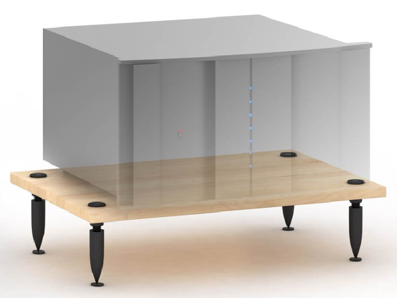 Salamander Designs Archetype System Amplifier Stand in Natural Maple - AMPM