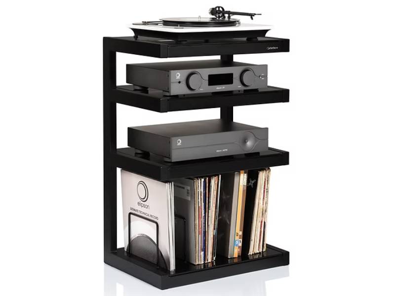 NorStone Esse Vinyl Hi-Fi Cabinet - NORESSHFVBK