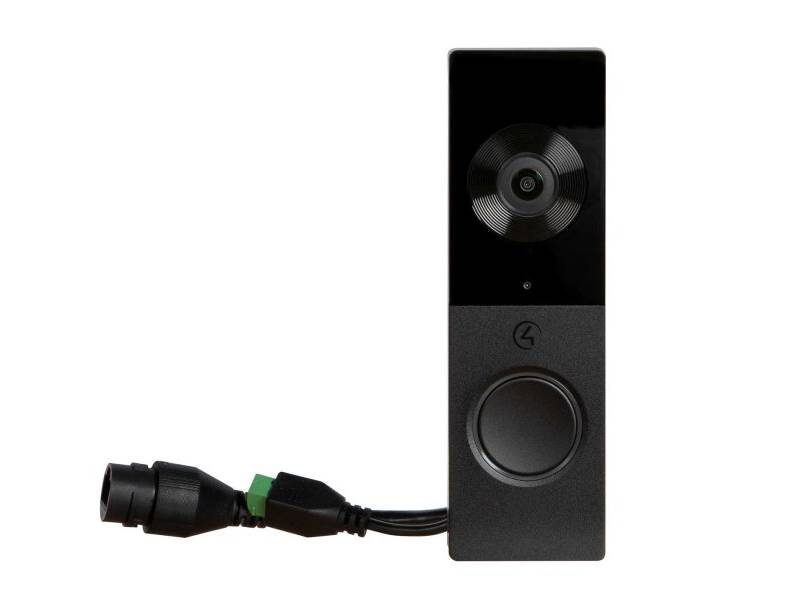 Control4 PoE Chime Video Doorbell in Black - C4-VDB-E-BL
