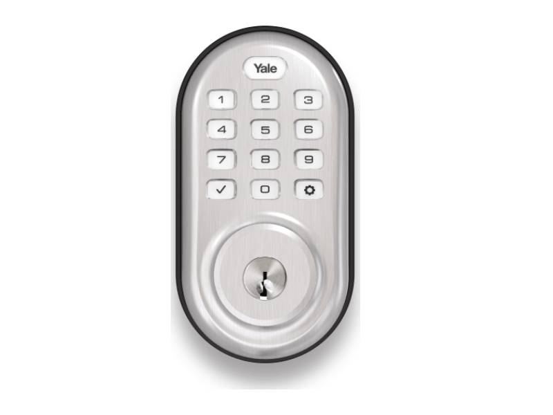 Control4 Yale Assure Deadbolt Push Button in Satin Nickel - YRLD216C42619