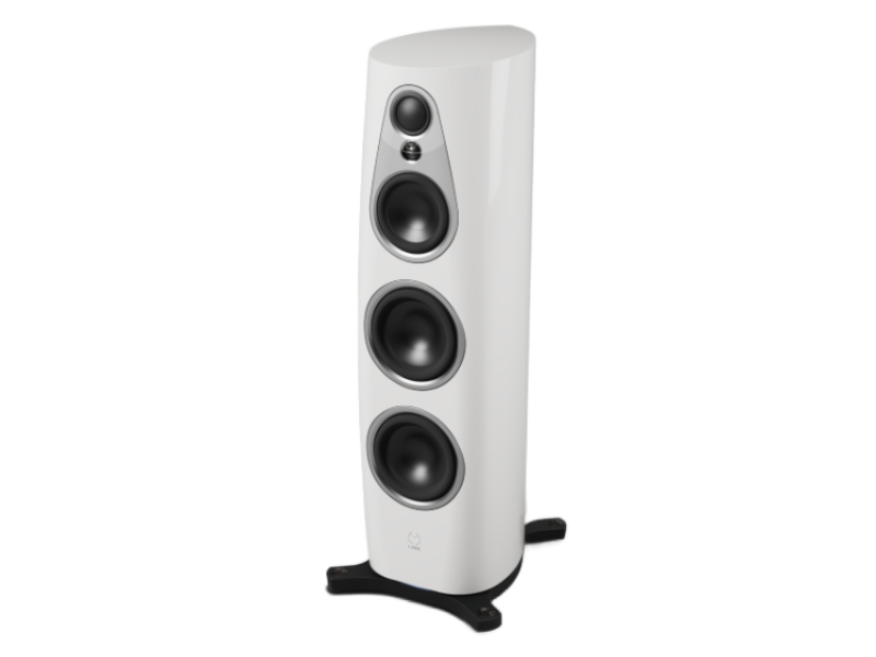Linn 360 Flagship Loudspeaker Classic Collection in Alpine White with Silver Drive Unit Trims - 360 (AWS)