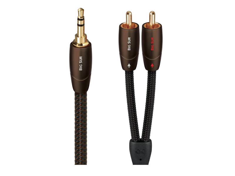 Audioquest 1.5 Meter Big Sur 3.5mm Mini RCA Audio Interconnect Cable - BIGSUR01.5MR