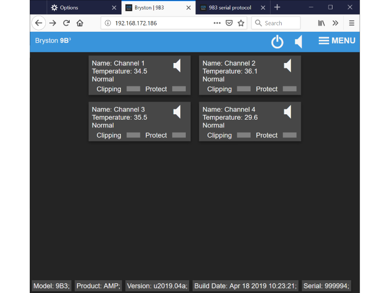 Bryston 9B 3-Channel Cubed Multi-Channel Amplifier - 9B-3