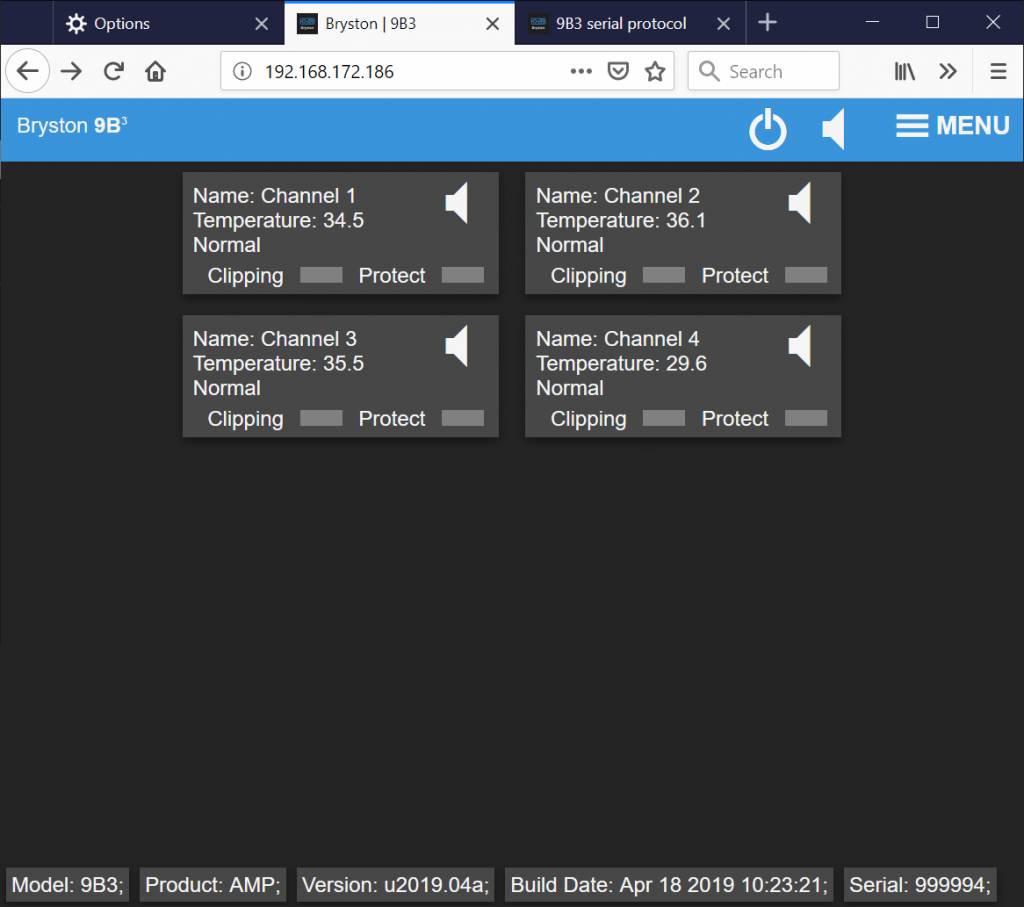 Bryston 9B Fully Modular 5 Channel Amplifier - 9B-5