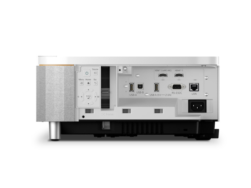 Epson QS100 4K PRO-UHD HDR 4500 Lumen 3LCD Ultra Short Throw Laser Projector in White - V11HB49020