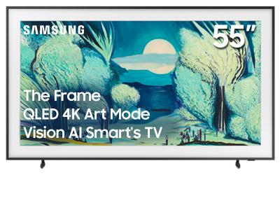 55" Samsung QN55LS03FAFXZC The Frame QLED 4K Art Mode Vision AI Smart TV (2025)