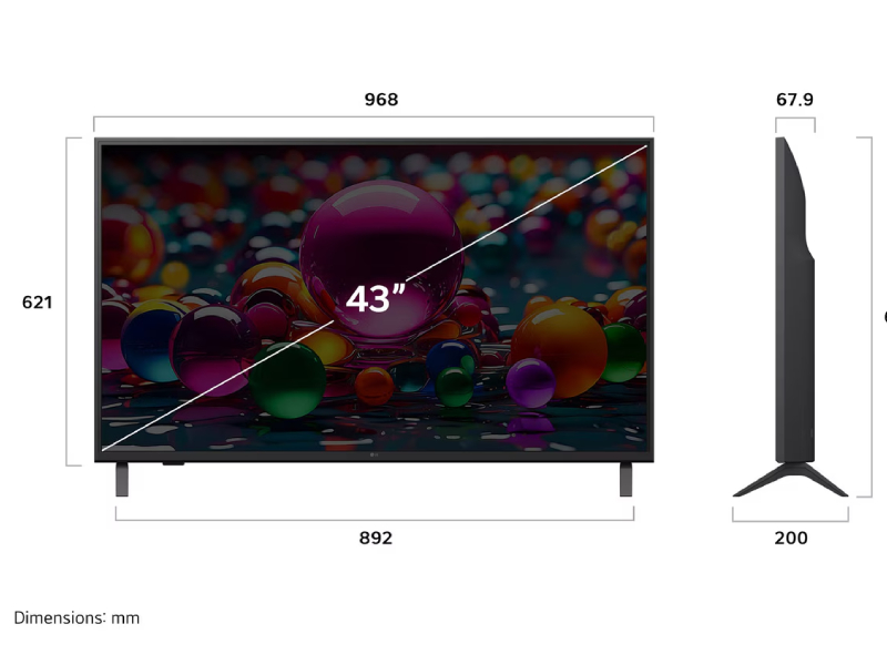 43" LG 43UA7900YUA UHD AI UA79 4k Smart TV 2025