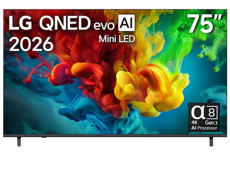 75" LG 75QNED82BUA QNED evo AI 4K MiniLED TV with AI Processor Gen3 with Dolby Atmos 2026