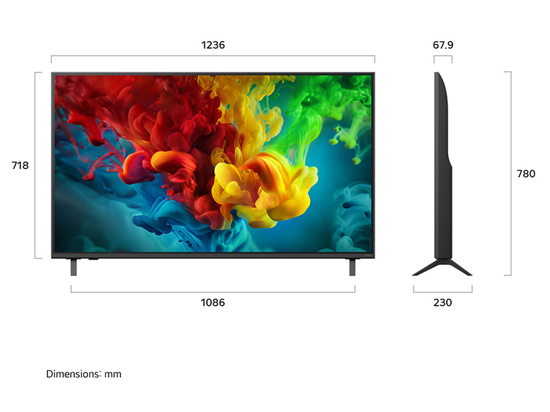 55" LG 55QNED82B 4K MiniLED with AI Processor Gen3 4K Smart webOS TV 2026