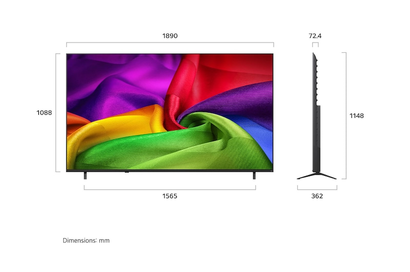 85" LG 85NU700BPUA 4K UHD AI NU70 Smart TV 2026