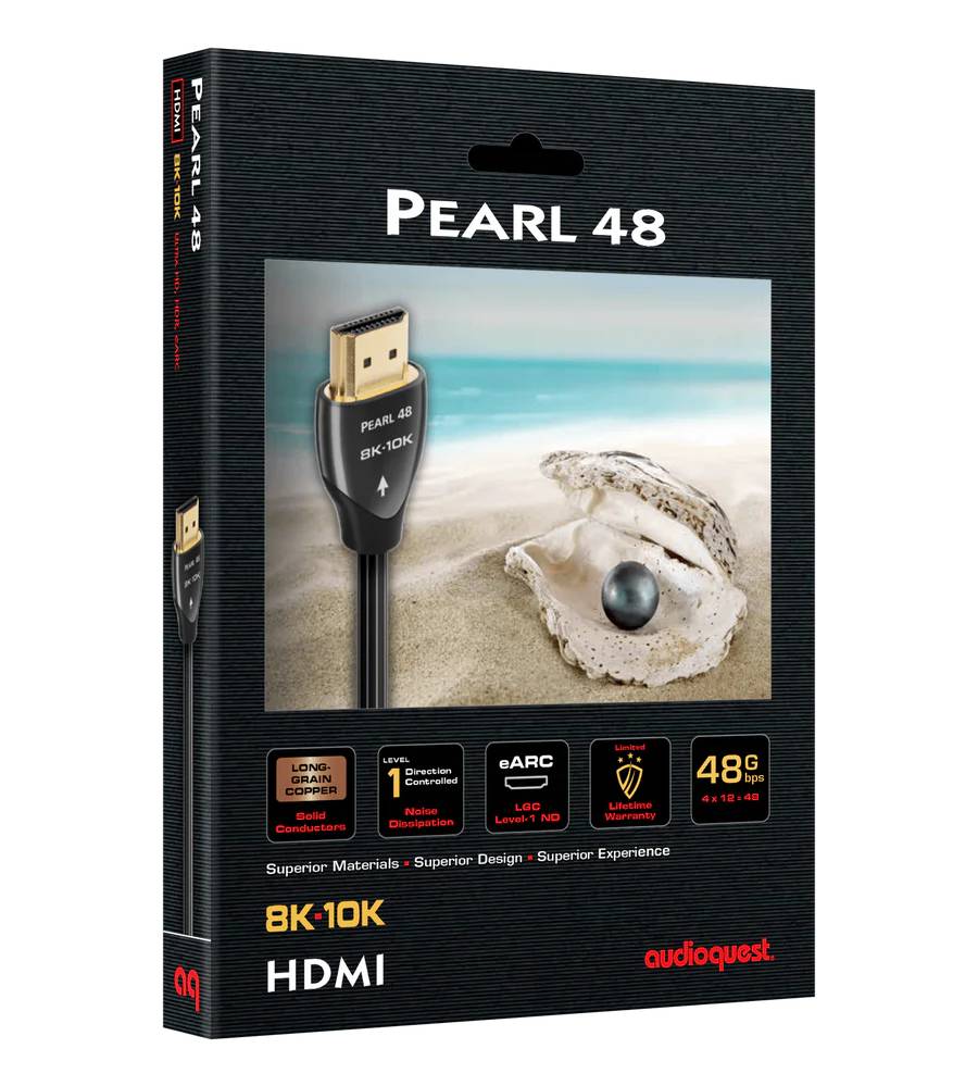 Audioquest 3 Meter 8K-10K 48Gbps HDMI Cable - PEARL 48 HDMI-3M